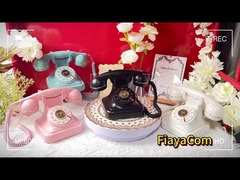 বিবাহের উদযাপন ফোন গেস্ট বুক পরিষ্কার শব্দ ভিনটেজ ফোন ভয়েস রেকর্ডার বোতাম নকশা